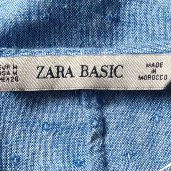 Zara M Chambray Wrap Top - Picture 7 of 8